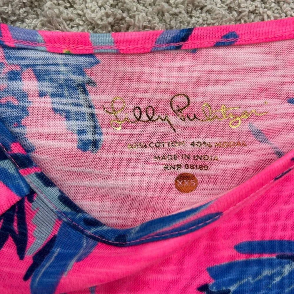 Lilly Pulitzer Pink and Bright Blue Dress - Picture 3 of 5